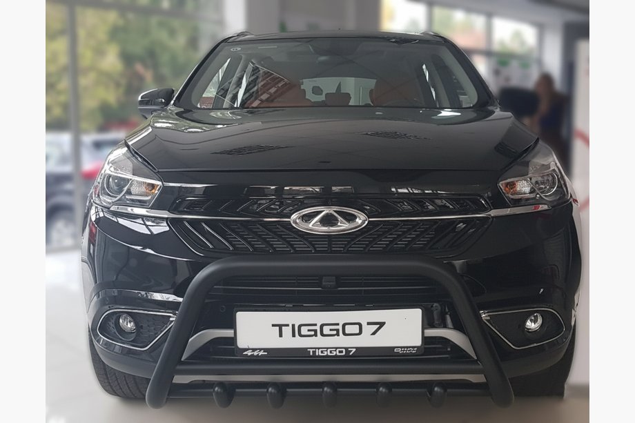Chery Tiggo 7 2016-2019 Pare-buffle WT003 Noir Inox Image