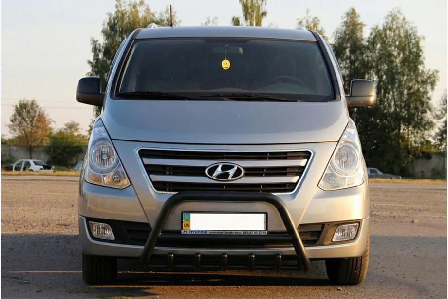 Hyundai H300, H1, Starex 2008-2020 Pare-buffle WT003 Noir Inox Image
