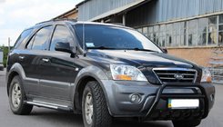 Kia Sorento I BL 2002-2009 Pare-buffle WT003 Black-2 (Inox) photo 4