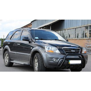 Pare-buffle WT003 Black-2 (Inox) Kia Sorento I BL 2002-2009 photo 4