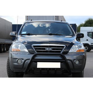 Pare-buffle WT003 Black-2 (Inox) Kia Sorento I BL 2002-2009 photo 3