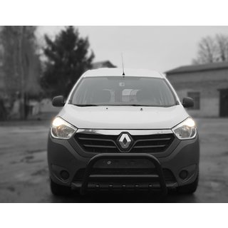 Pare-buffle WT003 Noir Inox Dacia Lodgy 2012-2022 photo 3