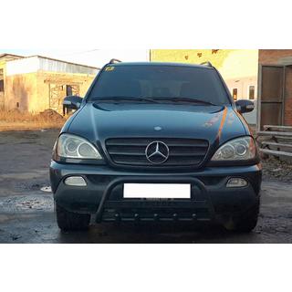 Pare-buffle WT004 Noir (Inox) Mercedes ML W163 1997-2005 photo 2