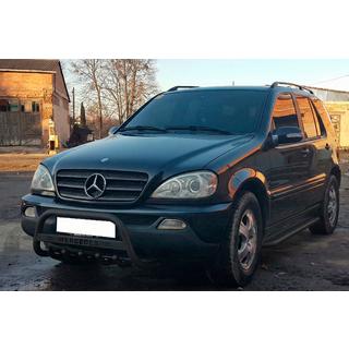 Pare-buffle WT004 Noir (Inox) Mercedes ML W163 1997-2005 photo 3
