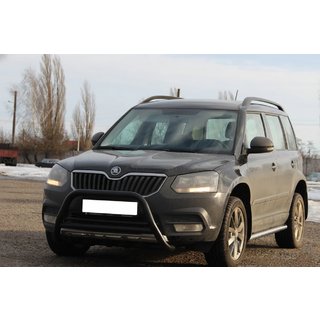 Pare-buffle WT003 Noir Inox Skoda Yeti 2009-2017 photo 4