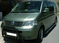 Volkswagen T5 Transporter 2003-2010 Pare-buffle WT003 Noir (Inox) photo 3