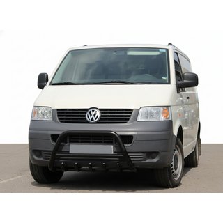 Pare-buffle WT003 Noir (Inox) Volkswagen T5 Transporter 2003-2010 photo 1