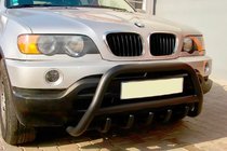 BMW X5 E53 1999–2006 Pare-buffle WT003 Noir Inox photo 1