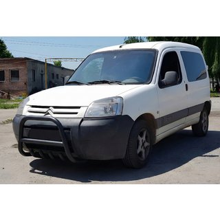 Pare-buffle WT003 Noir Inox Citroen Berlingo 1996-2008 photo 3