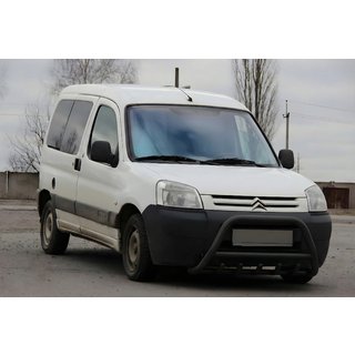 Pare-buffle WT003 Noir Inox Citroen Berlingo 1996-2008 photo 1