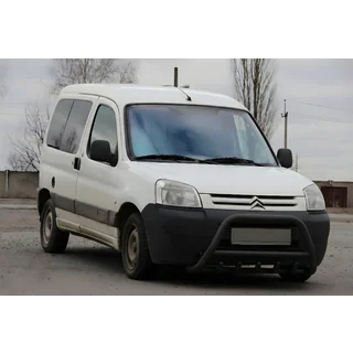 Pare-buffle WT003 Noir Inox Citroen Berlingo 1996-2008 photo 1