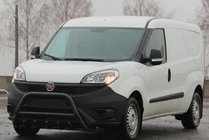 Fiat Doblo II 2010-2022 Pare-buffle WT003 Noir (Inox) photo 3