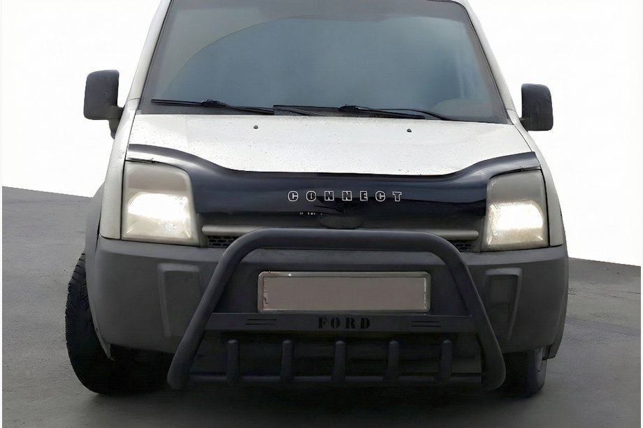 Ford Connect 2006–2009 Pare-buffle WT004 Noir (Inox) Image