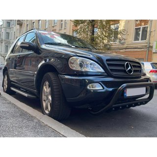 Pare-buffle WT003 Noir (Inox) Mercedes ML W163 1997-2005 photo 3