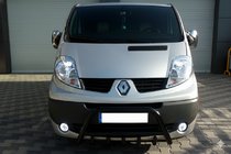 Opel Vivaro 2001–2015 Pare-buffle WT003 Noir (Inox) photo 4