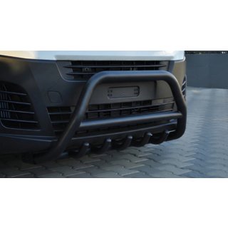 Pare-buffle WT003 Noir Inox Opel Zafira Life 2019- photo 1