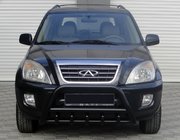 Chery Tiggo 1 2005-2016 Pare-buffle WT003 Noir Inox photo 1
