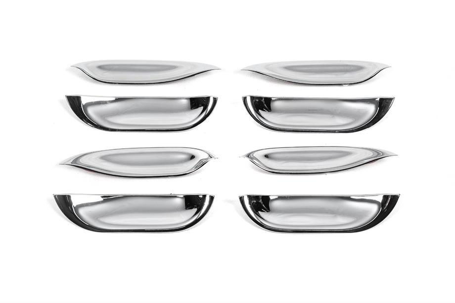 Mercedes S-class W140 1991-1998 Couvre-poignées de Porte Chromés (4 pcs, Plastique) Image