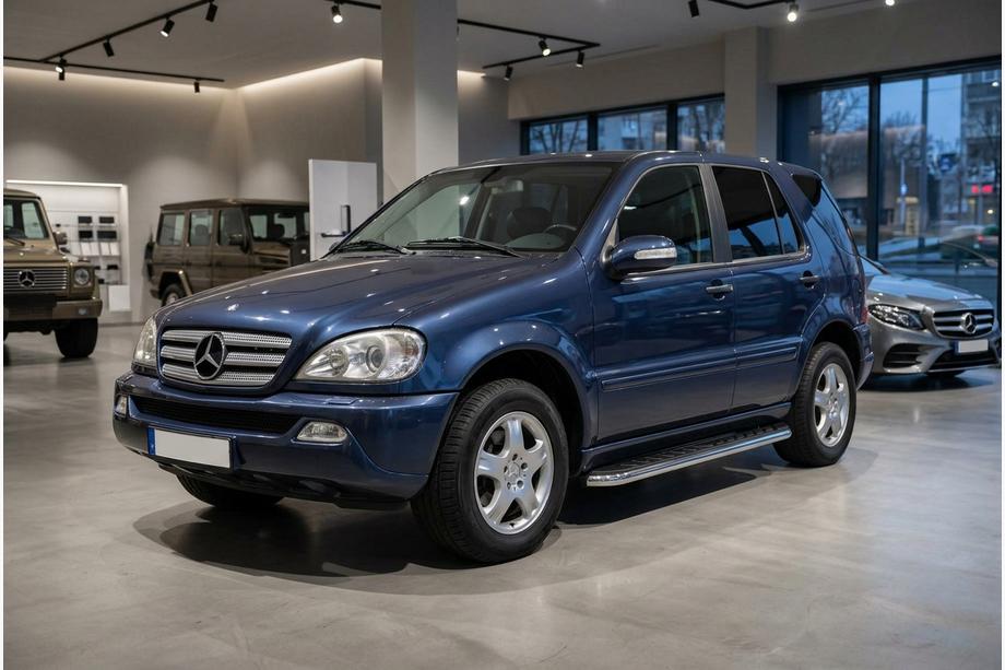 Mercedes ML W163 1997-2005 Marchepieds Latéraux Maydos V1 (2 pcs, Aluminium & Inox) Image