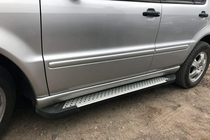 Mercedes ML W163 1997-2005 Marchepieds latéraux Allmond Grey (2 pcs, aluminium) photo 6