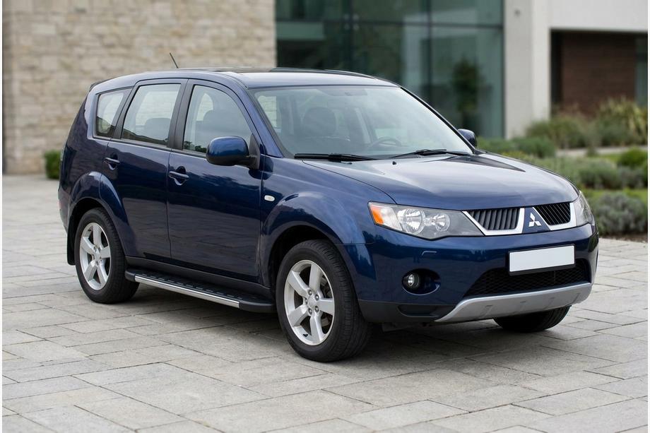 Mitsubishi Outlander 2006-2012 Marchepieds Latéraux Duru (2 pcs, Aluminium) Image