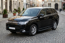 Mitsubishi Outlander 2012-2021 Marchepieds Latéraux Allmond Black (2 pcs, Aluminium) photo 1