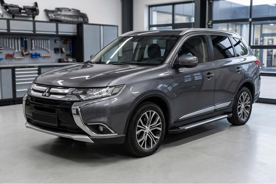 Mitsubishi Outlander 2012-2021 Marchepieds Latéraux Line (2 pcs, Aluminium) Image