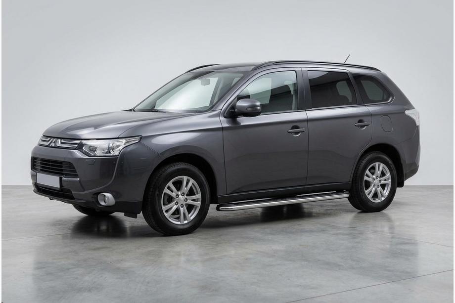 Mitsubishi Outlander 2012-2021 Marchepieds Latéraux Maydos V1 (2 pcs, Aluminium & Inox) Image