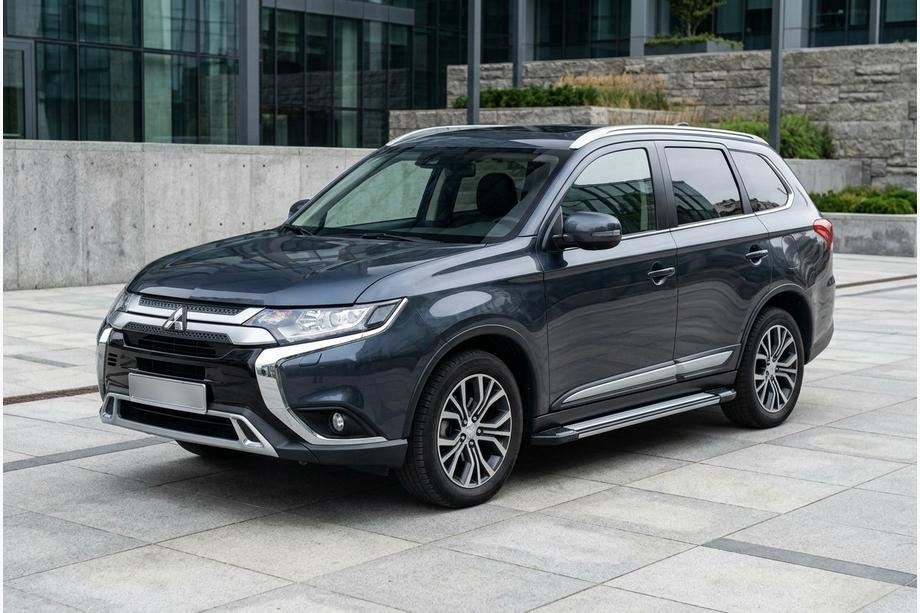 Mitsubishi Outlander 2012-2021 Marchepieds Latéraux Rainbow (2 pcs, Aluminium) Image