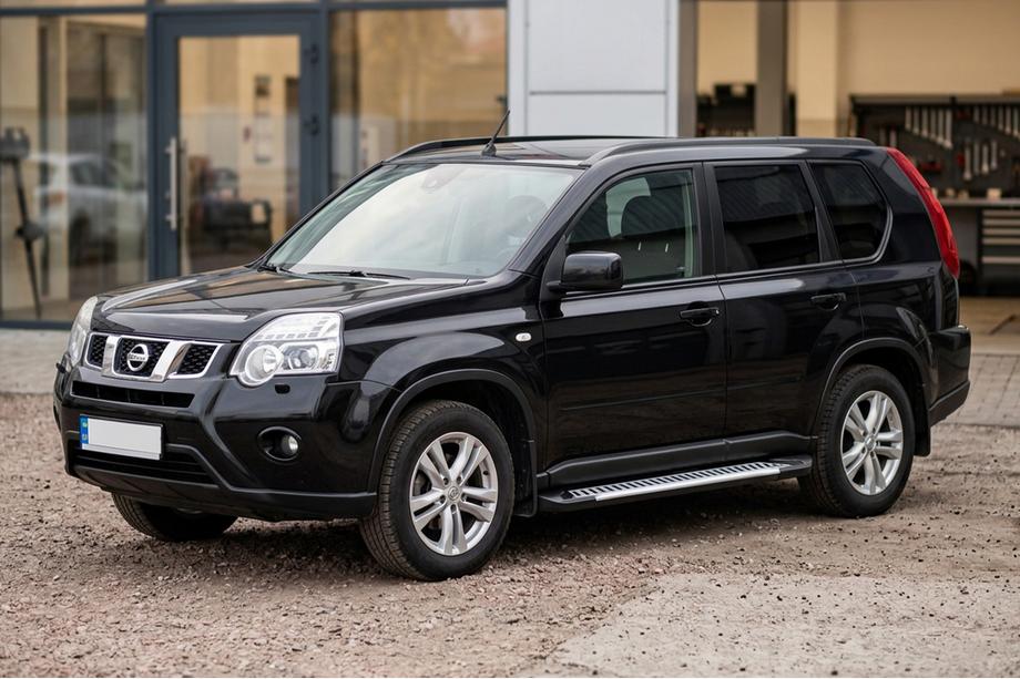 Nissan X-trail T31 2007-2014 Marchepieds Latéraux Line (2 pcs, Aluminium) Image