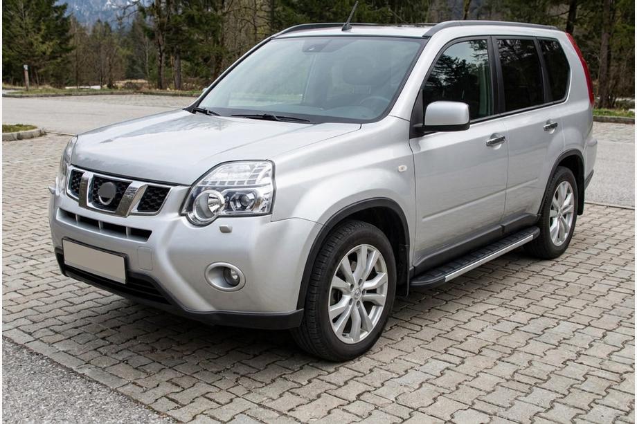 Nissan X-trail T31 2007-2014 Marchepieds Latéraux Duru (2 pcs, Aluminium) Image