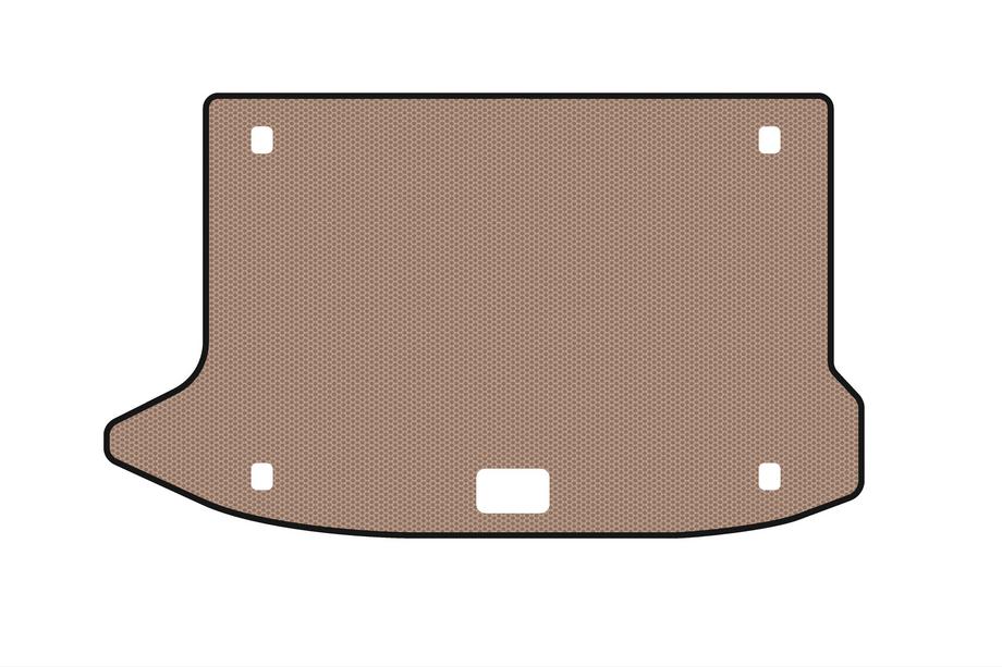 Hyundai Kona 2017-2023 Tapis de coffre en caoutchouc Carsuit V3 (Beige) Photo 1