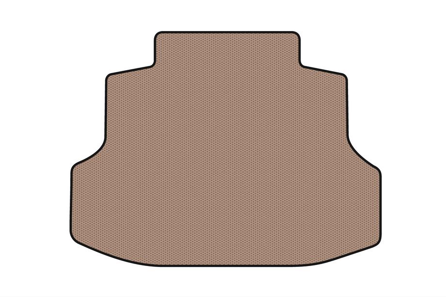 Honda Civic Sedan VII 2001-2006 Tapis de coffre en caoutchouc Carsuit (SD, beige) Photo 1