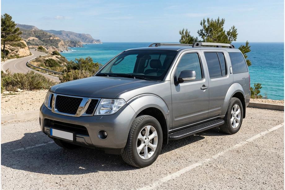 Nissan Pathfinder R51 2005-2014 Marchepieds Latéraux Bosphorus Black (2 pcs, Aluminium) Image