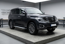 Nissan Patrol Y62 2010-2024 Marchepieds latéraux Allmond Grey (2 pcs, aluminium) photo 1