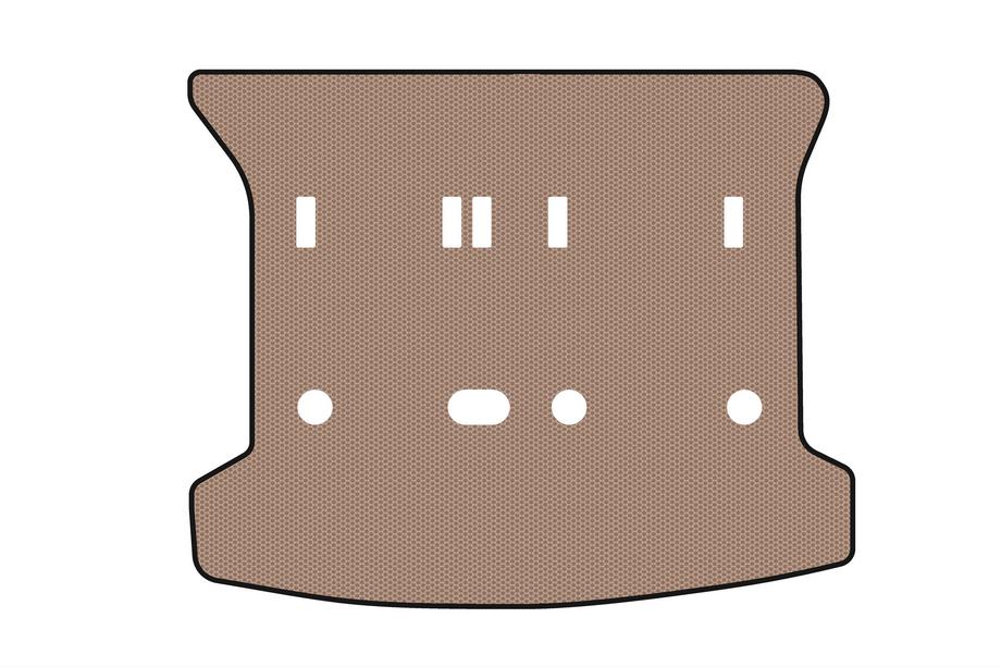 Peugeot 307 2001-2008 Tapis de coffre en caoutchouc Carsuit (SW, beige) Photo 1