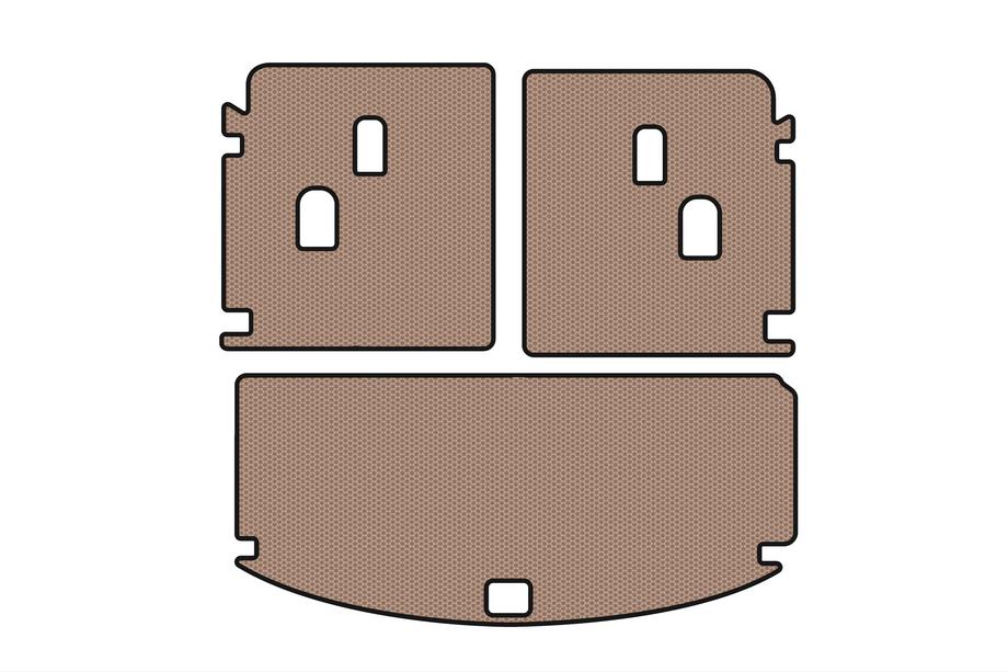 Acura MDX 2013-2020 Tapis de coffre en caoutchouc Carsuit V-2 (Beige) Photo 1
