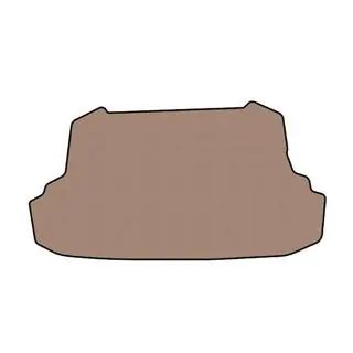Tapis de coffre en caoutchouc Carsuit (avec découpe pour bonbonne, SD, beige)