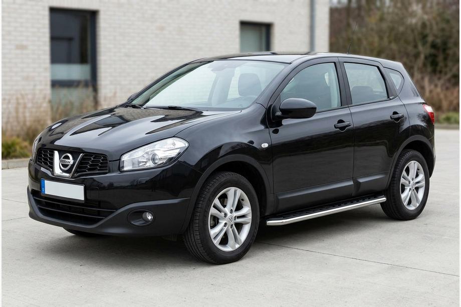 Nissan Qashqai 2010-2014 Marchepieds Latéraux Maydos V1 (2 pcs, Aluminium & Inox) Image