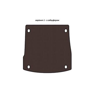 Tapis de coffre en caoutchouc Carsuit V-1 (avec caisson de basses, marron) Alfa Romeo Stelvio 2016- photo 1