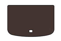 Audi A1 2010-2018 Tapis de coffre en caoutchouc Carsuit (HB, 3 portes, marron) photo 1