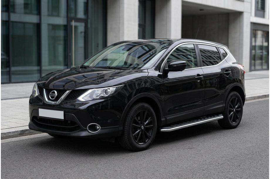 Nissan Qashqai 2014-2021 Marchepieds Latéraux Maydos V1 (2 pcs, Aluminium & Inox) Image