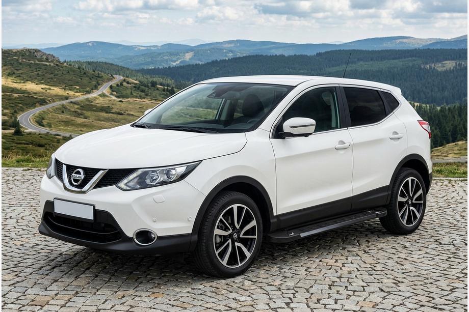 Nissan Qashqai 2014-2021 Marchepieds Latéraux RedLine Black (2 pcs, Aluminium) Image