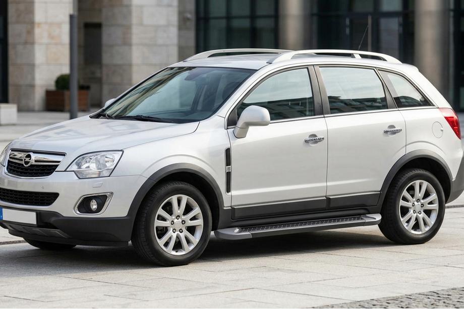 Opel Antara 2006-2017 Marchepieds Latéraux Allmond Black (2 pcs, Aluminium) Image