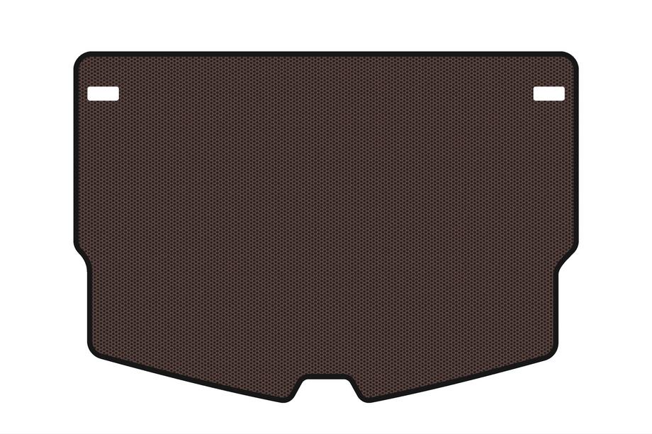 Nissan Note 2012-2020 Tapis de coffre en caoutchouc Carsuit (HB, marron) Image