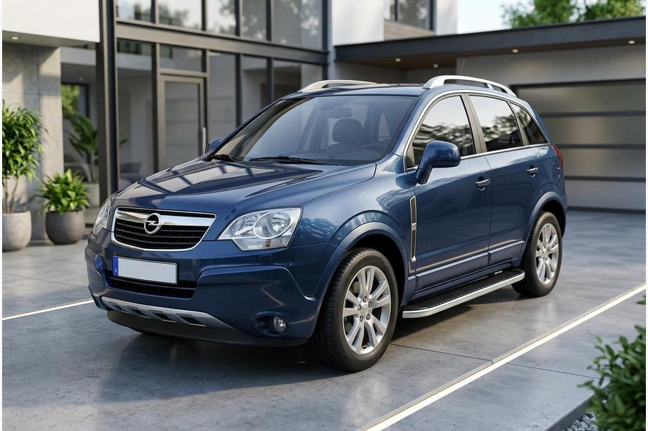 Opel Antara 2006-2017 Marchepieds Latéraux Tayga Grey (2 pcs, Aluminium) Image