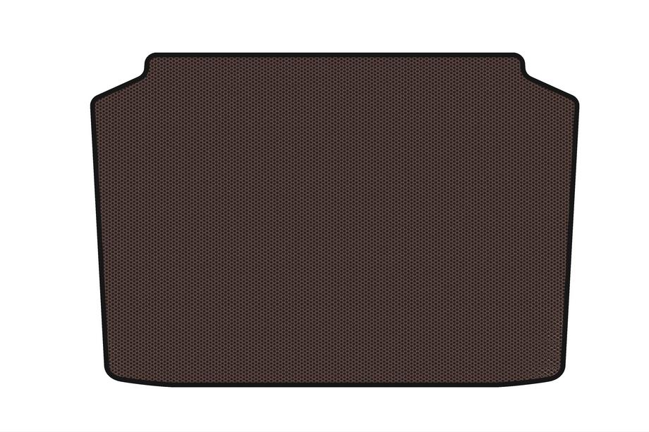 Volkswagen Polo 2001-2009 Tapis de coffre en caoutchouc Carsuit (HB, 3/5 portes, marron) Image