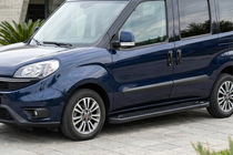 Opel Combo 2012-2018 Marchepieds Latéraux Allmond Black (2 pcs, Aluminium) photo 1