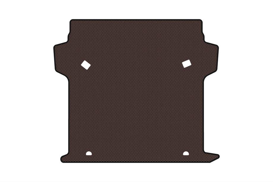 Fiat Doblo II 2010-2022 Tapis de coffre en caoutchouc Carsuit (Marron) Photo 1