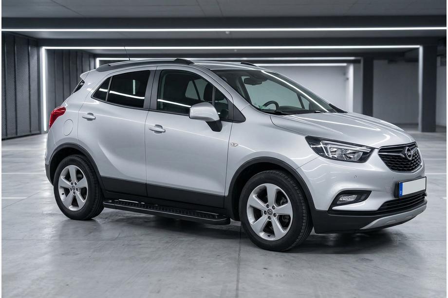 Opel Mokka 2012-2021 Marchepieds Latéraux Allmond Black (2 pcs, Aluminium) Image